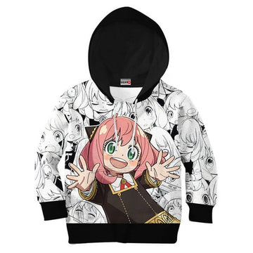 SPY×FAMILY Anya Forger Niños Cosplay Sudadera Con Capucha Impreso 3D Sudadera De Calle De Fiesta Sudadera General